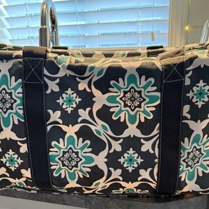 Large Floral Patterned Tote Bag